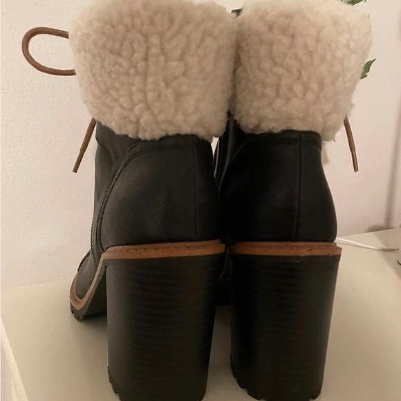 Nine West Peer Women's Sherpa Cuff Ankle Boots - Picture 4 of 9